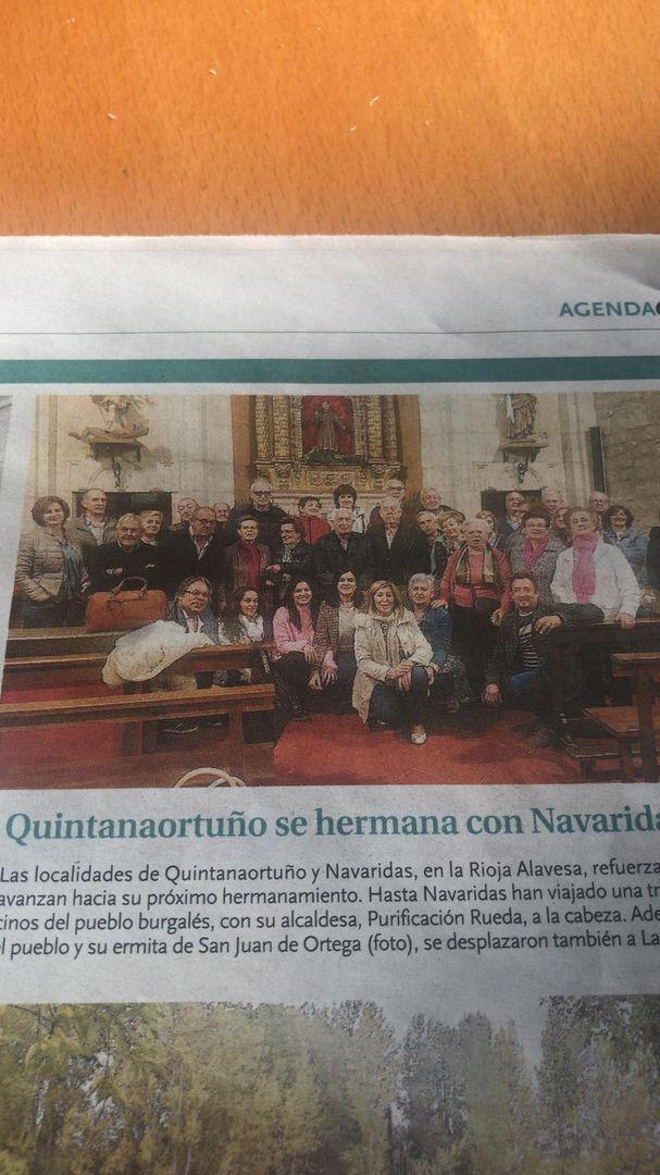 Devolviendo la visita al pueblo de Navaridas