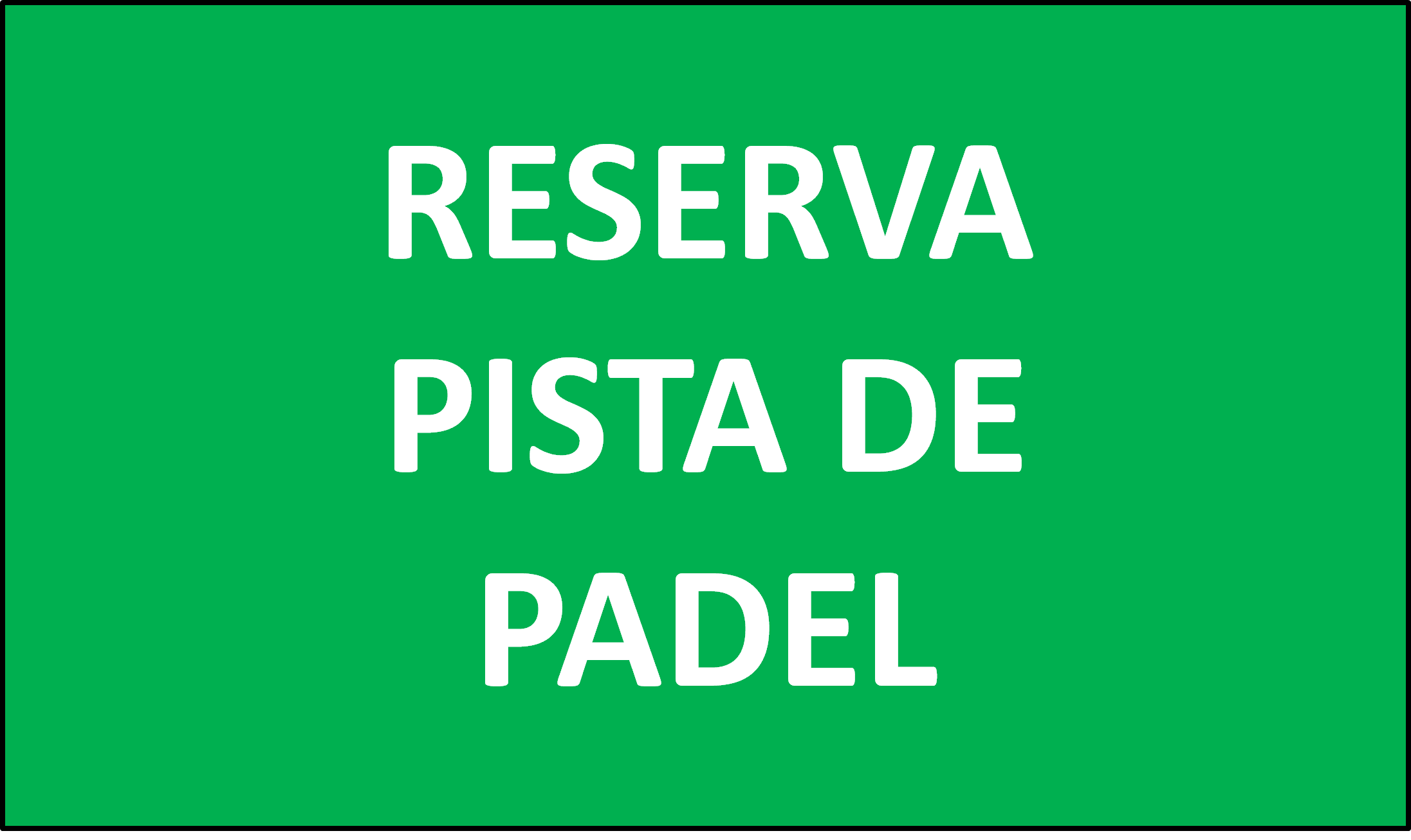 Reserva Pista de Padel